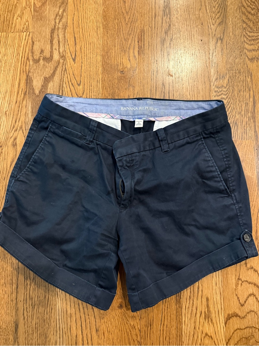 Banana Republic Navy Roll-Cuff Women's Bermuda Shorts